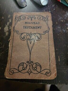 ANTIQUE Noveau Testament/New TESTAMENT Pocket Edition, 1928, French
